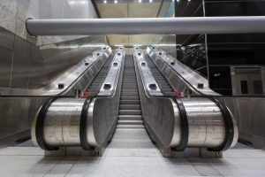 North ticket hall escalator