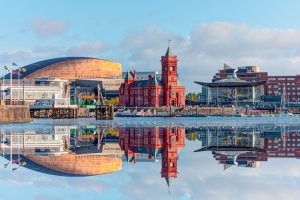 A stock photo of Cardiff bay